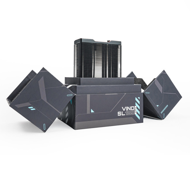 Valkyrie Vind SL125 Intel/AMD CPU Air Cooler - Black