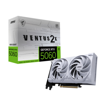 MSI GeForce RTX 5060 VENTUS 2X 8GB OC Graphics Card - White
