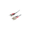 Roline (21.15.9803) 3 meter Fibre Optic PVC Jumper Cable 50/125&#181;m, ST/SC, Grey