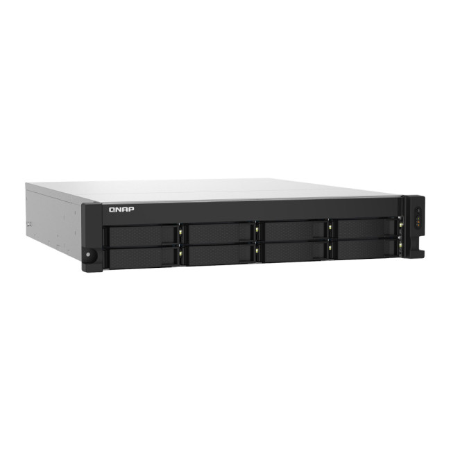 QNAP TS-832PXU-RP 4GB RAM 8 Bay Rackmount NAS Enclosure - Silver