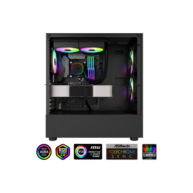 GAMDIAS AURA GL240 V2 240mm RGB All-in-One Liquid Cooler