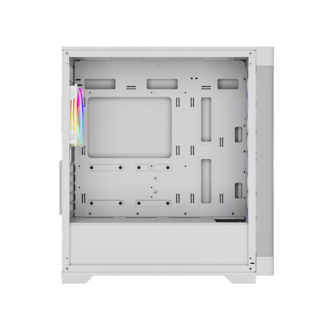 Vida Zephyr V2 Micro-ATX ARGB Tempered Glass Gaming PC Case - White