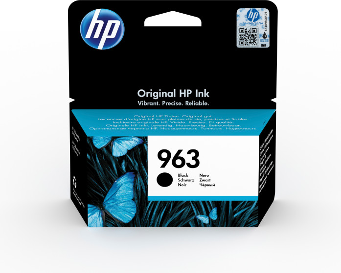 HP 963 Black Ink Cartridge, Standard Yield, 24.09 ml, 1000 pages, 1 pc(s)
