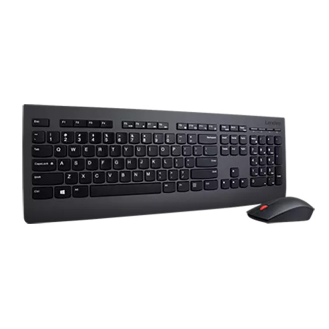 Lenovo Professional Wireless Keyboard and Mouse QWERTY UK English Layout - Black