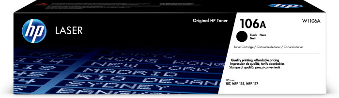 HP 106A - Black - original - toner cartridge (W1106A) - for Laser 107, MFP 135