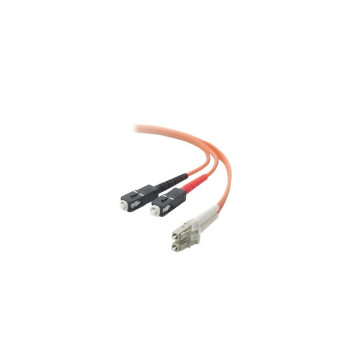 Belkin Fiber Optic Cable 10Gb Multimode LC / SC Duplex Connectors, 50/125 - 30m