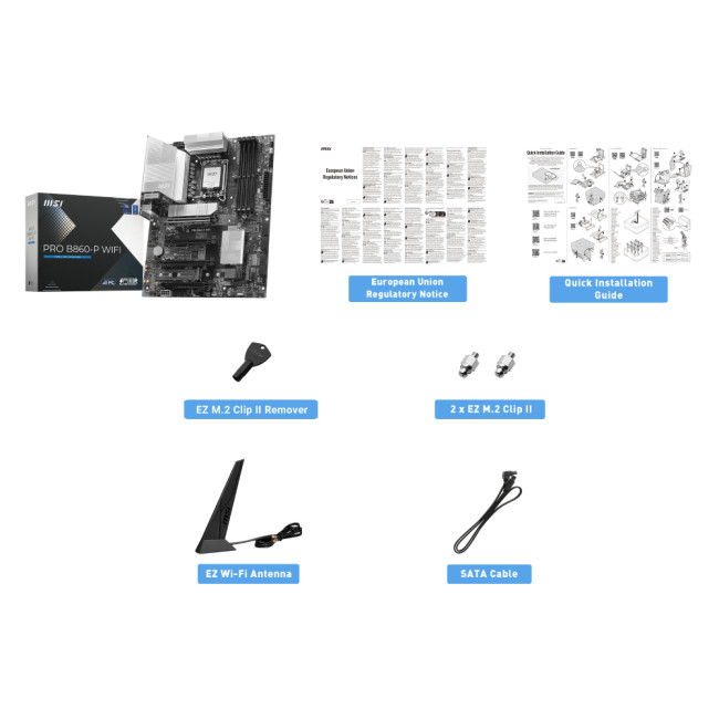 MSI PRO B860-P WIFI ATX DDR5 Intel LGA 1851 Motherboard