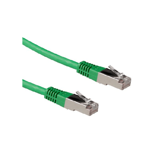 Microconnect 5 meter Cat5e FTP PVC Networking Cable, RJ45 Male Connector - Green
