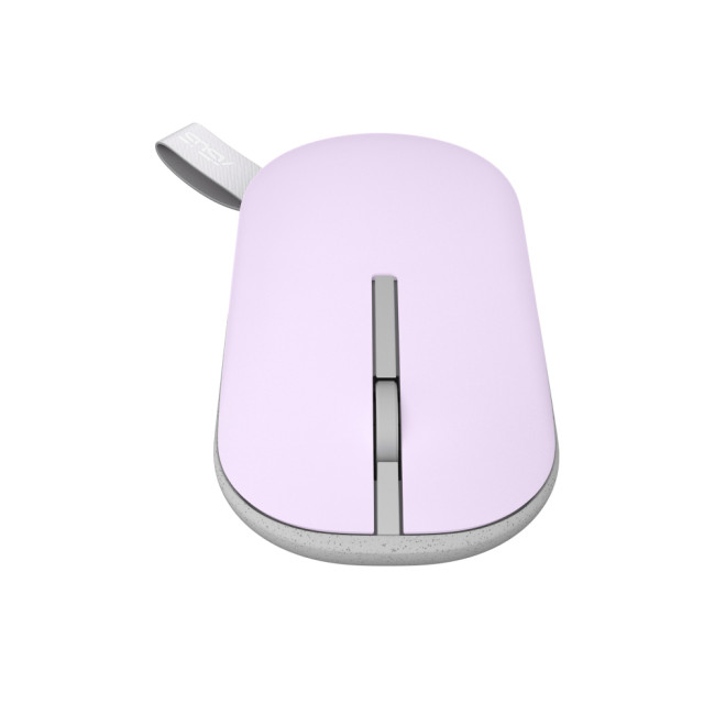Refurbished ASUS MD100 Ambidextrous RF Wireless + Bluetooth Optical Mouse 1600 DPI - Purple