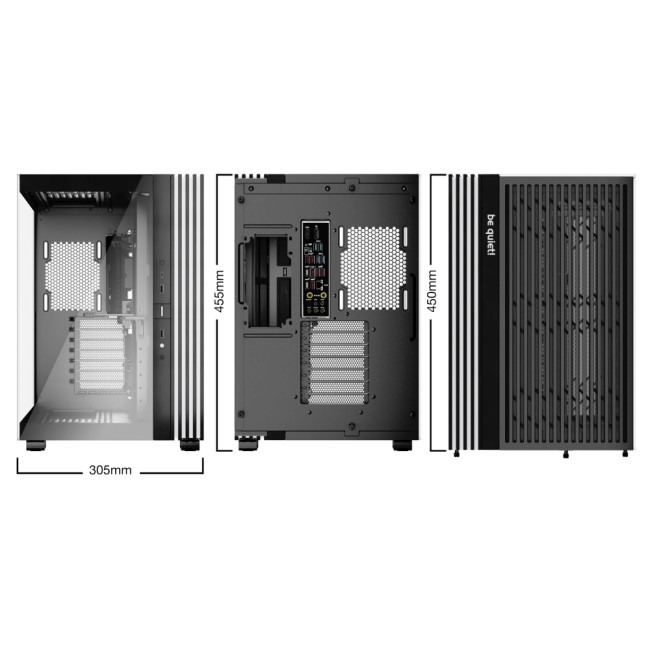 Be Quiet Light Base 600 DX Black ATX Midi Tower ARGB Tempered Glass Black PC Case