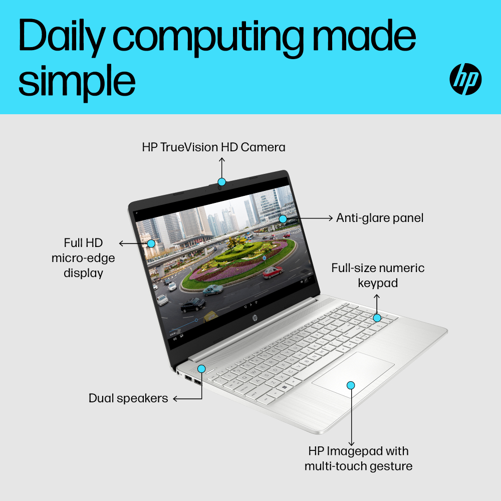 HP 15s-fq5021na 8R554EA#ABU i5 8GB 256GB 15.6