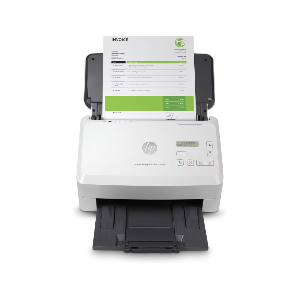 Hp White Scanjet Enterprise Flow S5000 S5 Sheet-Fed Scanner 600 X 600 Dpi A4