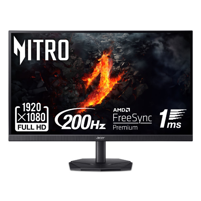 Acer Nitro KG241YX3  24" Full HD 200Hz 0.5ms Freesync Premium Gaming Monitor with Speakers