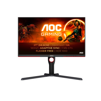 AOC G3 Q27G3XMN/BK 27 inch QHD VA 180 Hz 1 ms Gaming Monitor