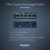 NETGEAR GS105 Unmanaged Gigabit Ethernet 5 Ports Network Switch - Blue