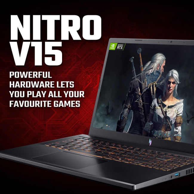 Acer Nitro V15 Intel Core i7-13620H 16GB RAM 1TB SSD RTX 5060 15.6" Full HD IPS 165 Hz Windows 11 Home Gaming Laptop