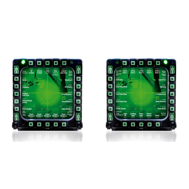 Thrustmaster MFD Multi Function Display Flight USB Cockpit Panels - 2 Pack