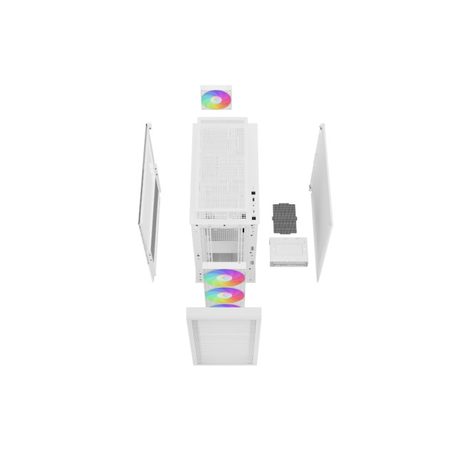 DeepCool CH560 WH Mid Tower Tempered Glass Gaming PC Case - White