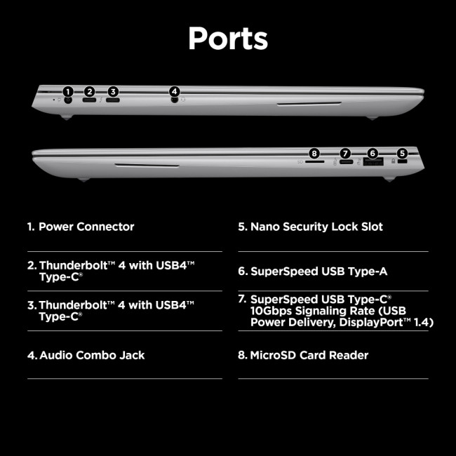 HP ZBook Studio G11 Intel Core Ultra 7 155H 32GB RAM 1TB SSD RTX 4070 16" WQUXGA IPS 120 Hz Windows 11 Pro Gaming Laptop