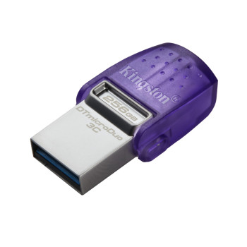 Kingston Technology DataTraveler microDuo 256GB USB Flash Drive - Purple