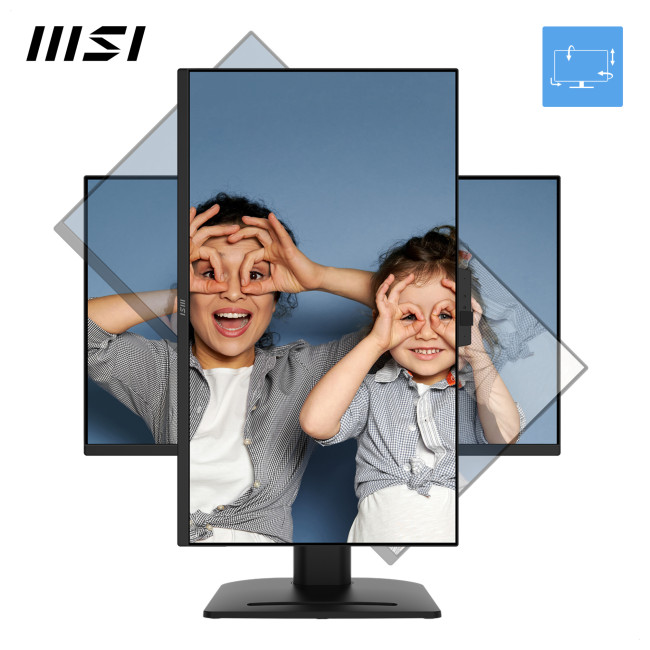 MSI PRO MP275QPDG 27" IPS QHD 100Hz USB-C Height Adjustable Monitor with Speakers