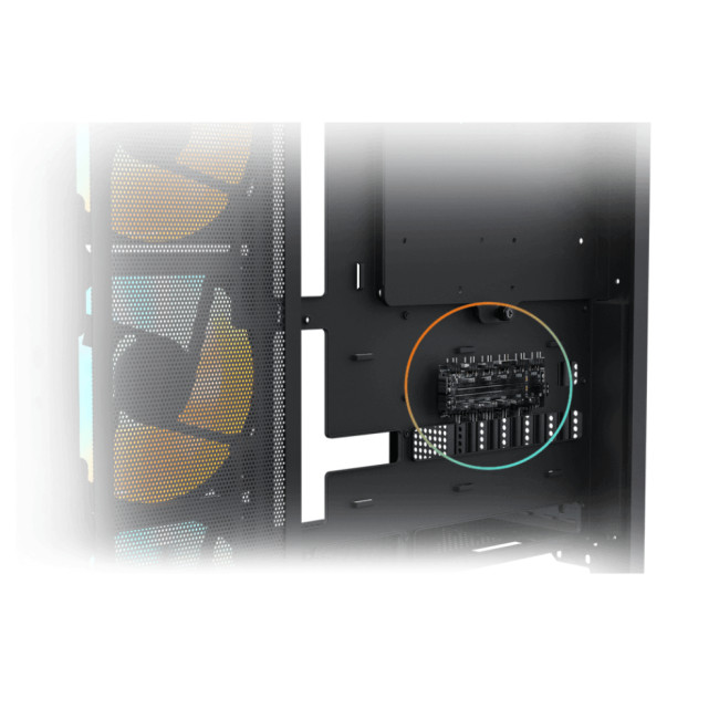 Gigabyte C500 Panoramic Stealth ATX Mid Tower Tempered Glass RGB PC Case