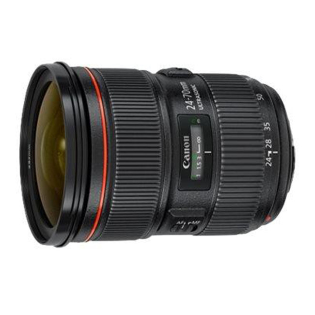 Canon 5175B005AA 24-70mm f/2.8 L Series Canon Lens - Black