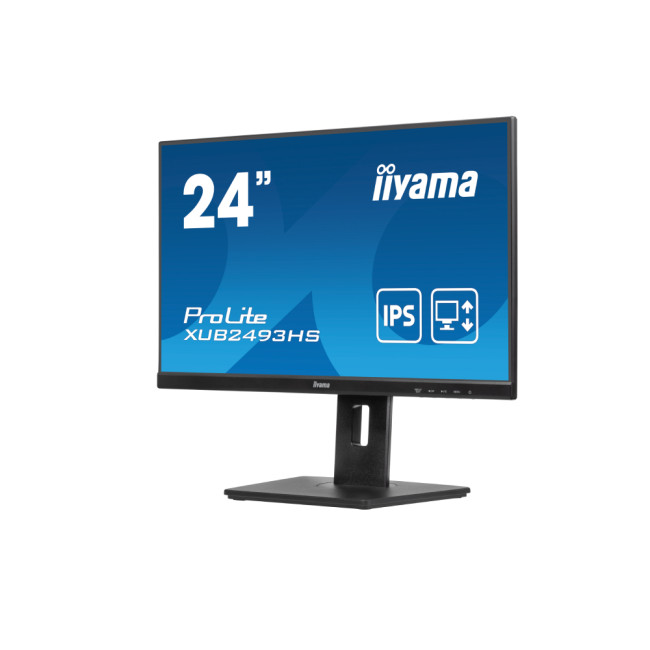 iiyama Prolite XUB2493HS-B6 24" IPS FHD Height Adjustable Monitor with Speakers