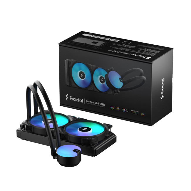 Fractal Design Lumen S24 v2 RGB 2x120 mm Fans All-in-One Liquid Cooler