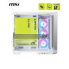 MSI MAG PANO 100R PZ Mid Tower Tempered Glass ATX Gaming PC Case - White