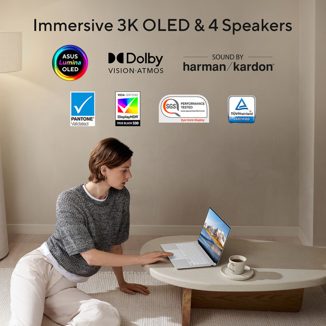 Refurbished ASUS ZenBook S 14 UX5406SA Intel Core Ultra 7 256V 16GB RAM 1TB SSD 14" Touchscreen Windows 11 Home Laptop