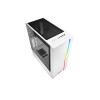 Sharkoon RGB Slider White Tempered Glass ATX Gaming PC Case