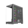 1st Player Mi8 Black ATX Micro ATX Tempared Glass Black PC Case