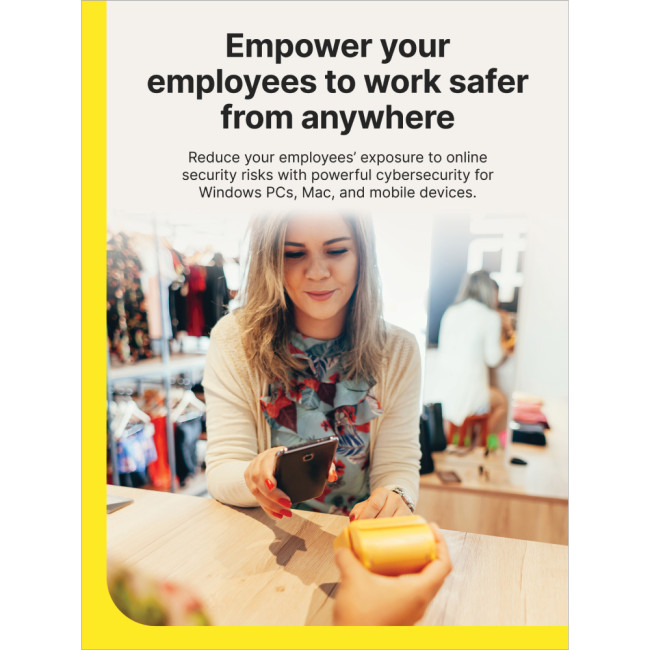 Norton Small Business 2.0 - 250GB, 1 User, 20 Devices, 1-Year Enrollment Digital Key