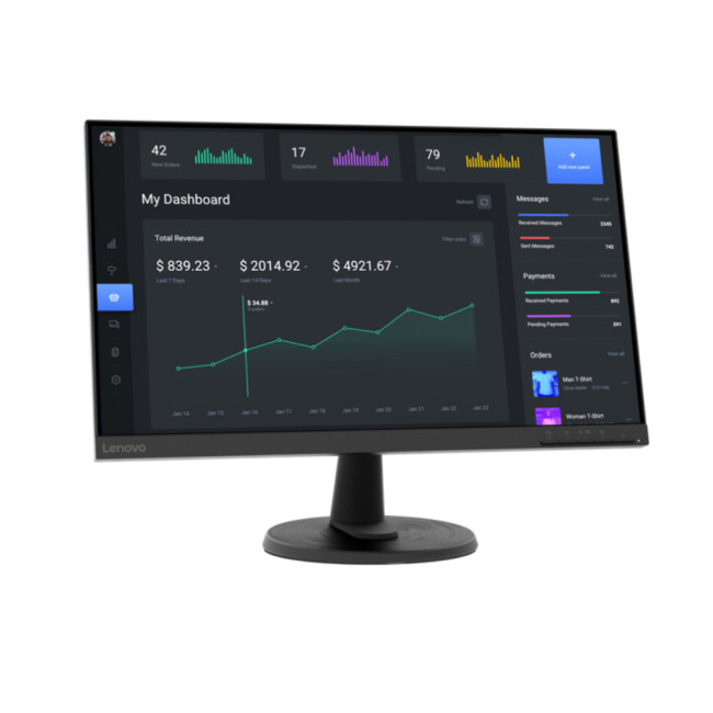 Lenovo C24-40 23.8" 1920 x 1080 Full HD LED FreeSync Flat Monitor