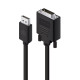 ALOGIC 1m DisplayPort to DVI Cable - Male to Male - 20 pin DisplayPort, Black