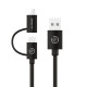 ALOGIC 1m USB 2.0 USB-A to USB-C & Micro USB-B Combo Cable for Charge & Sync 