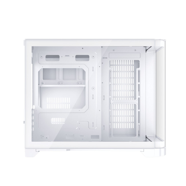 1st Player UV6 Tempered Glass Micro ATX Gaming Case - White