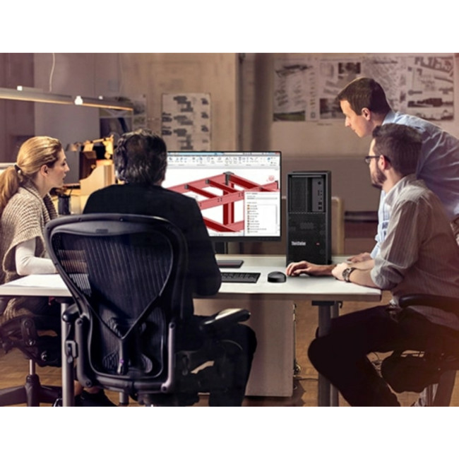 Lenovo ThinkStation P3 Tower Intel Core i7-14700K 16GB RAM 512GB SSD NVIDIA T1000 Graphics Business Windows 11 Pro Desktop PC