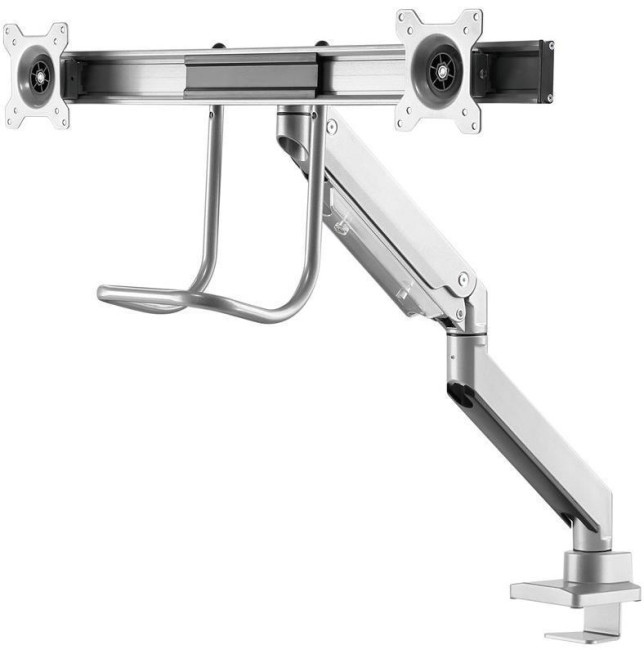 NewStar NeoMounts for 10" - 32" Flat Screen Desk Mount - Silver - Max Weight 8Kg