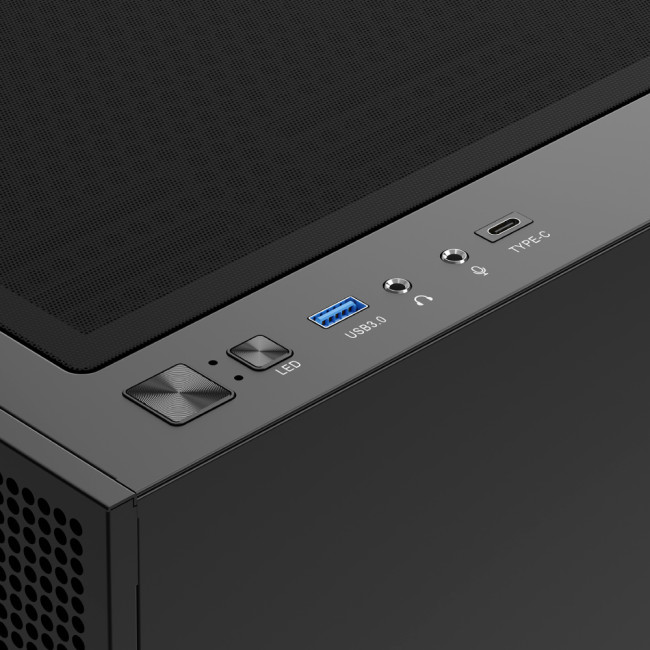 Gamdias TALOS M3 MESH Tempered Glass Mid Tower Gaming PC Case - Black