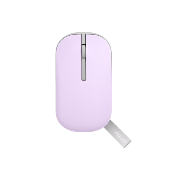 Refurbished ASUS MD100 Ambidextrous RF Wireless + Bluetooth Optical Mouse 1600 DPI - Purple
