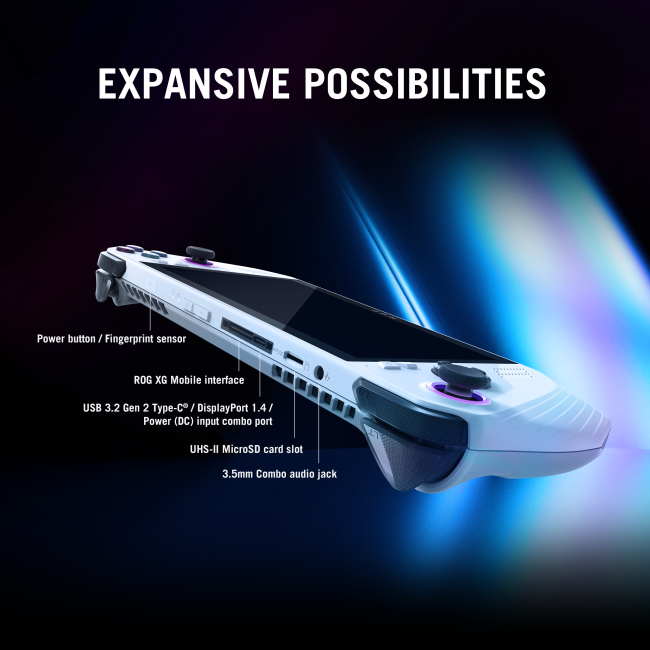 Refurbished ASUS ROG Ally RC71L-NH001W Portable Gaming Console 16GB LPDDR5 RAM 512GB M.2 SSD 7 inch FHD IPS Touchscreen Wi-Fi 6E Windows 11 Home