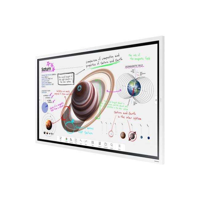Refurbished Samsung WM65B interactive whiteboard 65" Touchscreen White - NO ACCESSORIES INCLUDED
