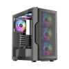 1st Player Trilobite T7-P-BK Tempered Glass Mid Tower Gaming Case - Black