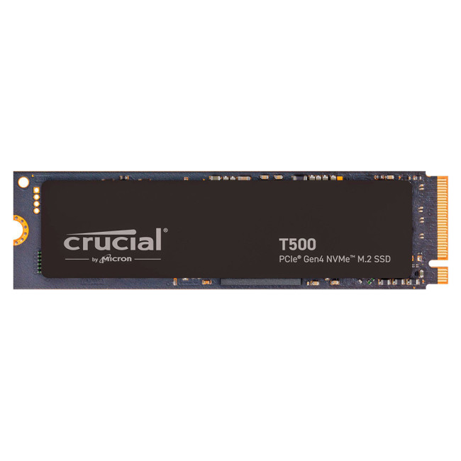 Crucial T500 2TB M.2 2280 NVMe PCIe 4.0 Solid State Drive - Black