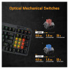 ASUS TUF GAMING K3 Gen II Optical-Mechanical Compact Gaming Keyboard, 97-Key Layout, Dampening Foam, IP57, RGB Lighting