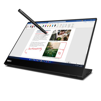 Lenovo ThinkVision M14t 14" 2240 x 1400 IPS LED 60 Hz 6 ms Flat Touchscreen Monitor