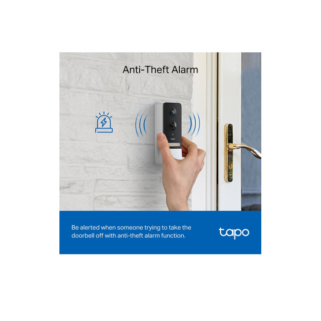 TP-LINK (TAPO D230S1) Smart Battery 2K 5MP Video Doorbell Kit