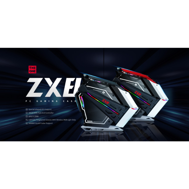 1st Player ZX8 RGB Tempared Glass Mid Tower Gaming PC Case